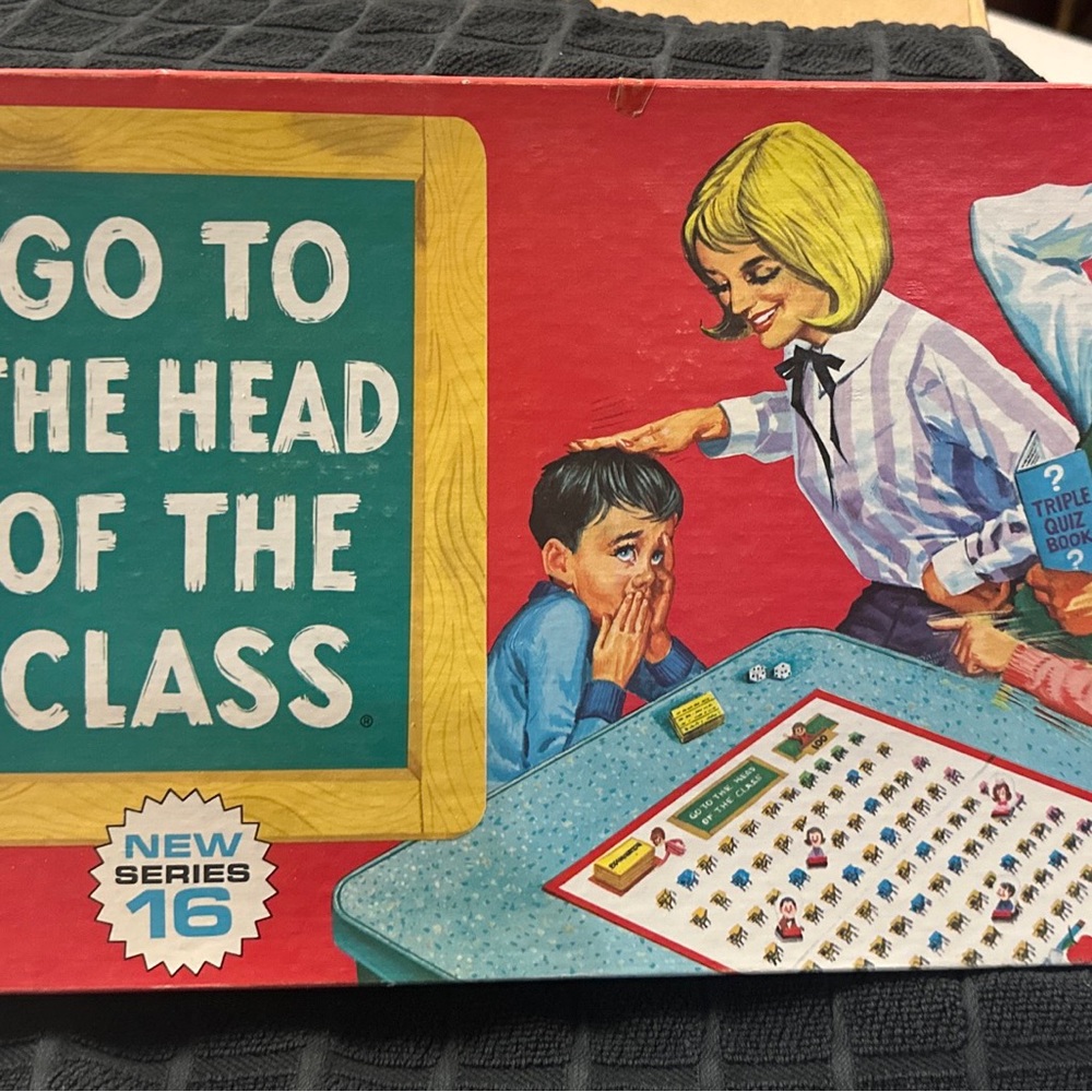 Vintage~1970~GO TO THE HEAD OF THE CLASS Game ~ Milton Bradley ~ 4175 ~Series 16